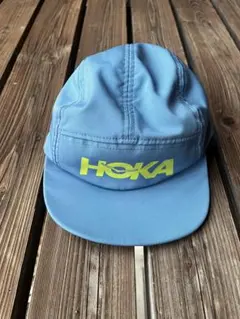 HOKA 青 キャップ 通気孔付き　mont-bellイヤーウォーマー　セット