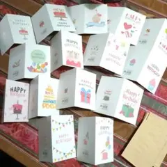 ハッピーバースデーカード15枚