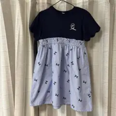 apres les cours 半袖ドッキングワンピース 120cm