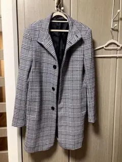 ZARA MAN チェスターコート グレンチェック コート ザラ
