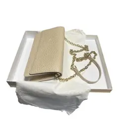 Maison Margiela チェーンウォレット ベージュ ゴールドチェーンのサムネイル