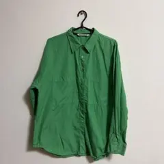 ZARA グリーン 長袖シャツ