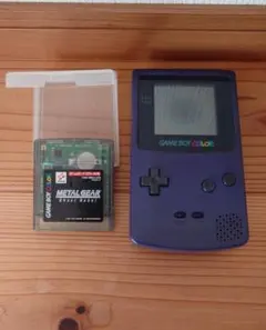 Nintendo ゲームボーイカラー本体　パープル＆メタルギア ゴーストバベル