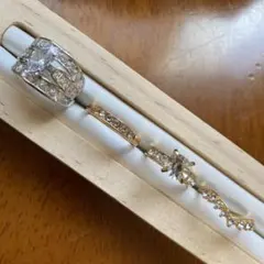 ジルコニアデザイン ステンレスリング4点セット