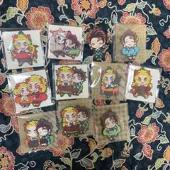 鬼滅の刃ラバーストラップ竈門炭治郎煉獄杏寿郎煉獄千寿郎錆兎セット