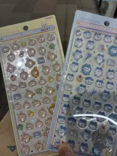 치이카와 ミニ ボンボンドロップシール 하치와레 ＆ 우사기