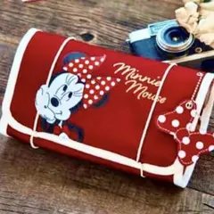 【新品未開封】ディズニー ミニーマウス 折りたたみトラベルポーチ minnie