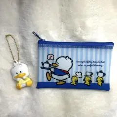 ぺたんこマスコット⭐︎あひるのペックル⭐︎ なつかしキャラクターズフラットポーチ