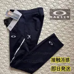 【92】春夏 定価14,300円 オークリーゴルフ 接触冷感 テーパードパンツ L春夏新品14300円オークリー レディースストレッチ 3Dテーパードパンツ