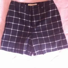 ビューティアンドユース ブロックチェックショートパンツ