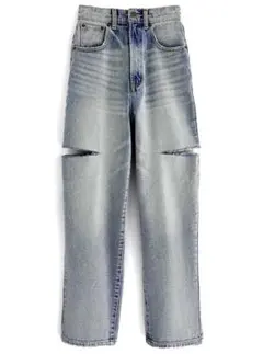 スリットデニムワイドパンツ[cu420]