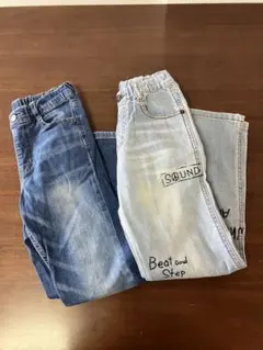 デニムパンツ　2点セット