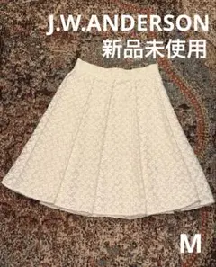 J.W.ANDERSON 花柄ジャカードフレアスカートシルク Mのサムネイル