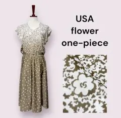 vintage ヴィンテージ ワンピース 花柄 60s レトロ USA 海外古着のサムネイル