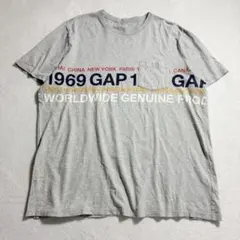 GAP/コットン100/半袖Tシャツ/プリント/オーバーサイズ/カジュアル/XL