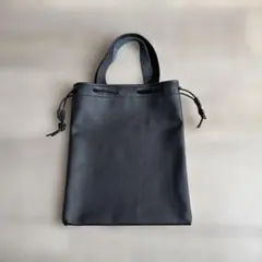 本革巾着袋・持ち手付き・巾着カバン・バック ☆621☆