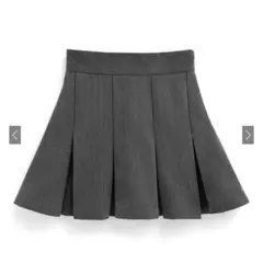 GRL グレイル　インパン裏地付きボックスプリーツミニスカート[ai72]
