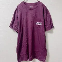 バンズ Tシャツ クルーネック 半袖 バックプリント M 紫 綿 ストリートのサムネイル