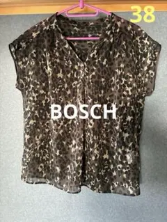BOSCH レオパード柄 シアー 半袖ブラウスのサムネイル