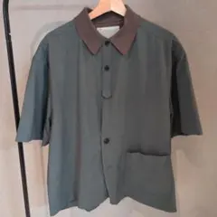 kolor バイカラーシャツ グリーンのサムネイル