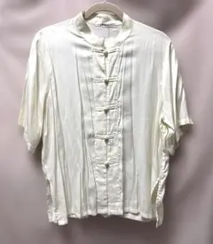 半袖シャツ　チャイナボタン　Mサイズ新品