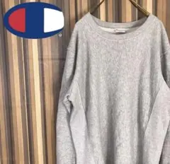 チャンピオン スウェット リバースウィーブ ワンポイント XL程度 グレー