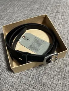 WTAPS ダブルタップス ブラック レザー ベルト ナローベルト