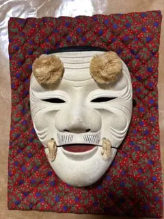 能面 狸々 木彫り 手作り品 収納袋付き - メルカリ