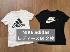 NIKEadidasTシャツ2枚セット半袖Mコットンスポーツジムトレーニングのサムネイル