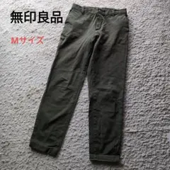 無印良品　カーキ　ワイドパンツ　チノパン　Mサイズ