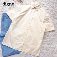 digne glossy shirt yellow ディニュ グロッシーシャツ - メルカリ