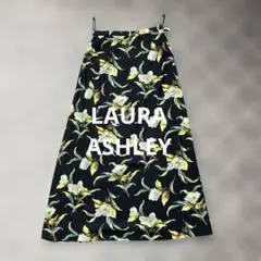 LAURA ASHLEY フラワープリント フレアスカート 日本サイズ9