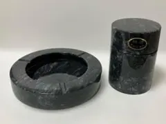天然大理石美術工芸品　高級灰皿セット