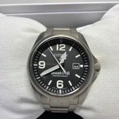 CITIZEN mont-bell コラボ チタン 腕時計　700個限定品　美品のサムネイル