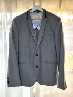 ZARA MAN グレー ビジネススーツジャケットのサムネイル