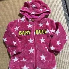 BABY DOLL フリースジャケット ピンク 星柄 90cm