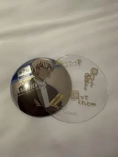 ユニバ　コナン缶バッジ