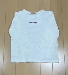 mikiHOUSE ホワイト 長袖Tシャツ