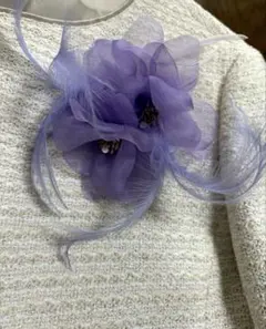 紫色　コサージュ　卒業式　入学式 結婚式　花のコサージュ