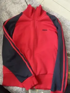 レア‼️adidas ジャージ レッド ネイビー