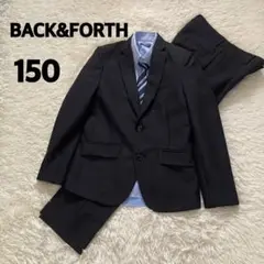 美品★BACK&FORTH 卒業式 男の子 フォーマルスーツ 150 黒 150】BACK&FORTH 卒業式 男の子 フォーマルスーツ 黒