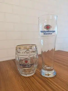 ドイツ Weltenburger Kloster ビールグラス 2種セット