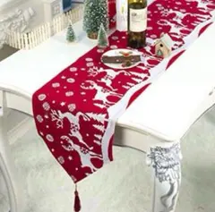★クリスマス テーブルクロス クロステーブル 飾り 33*180cm パーティ