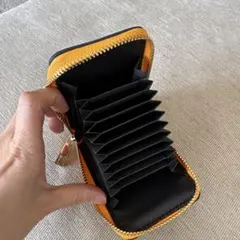 【新品未使用】多収納カードケース イエロー/ネイビー