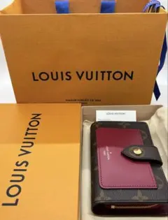 ルイヴィトン モノグラム ポルトフォイユジュリエット フューシャ 財布