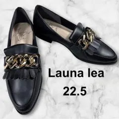 ラウナレア チェーンローファー フランジ22.5 ブラック Laura leaのサムネイル