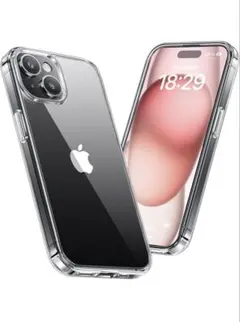 iPhone15用クリアケース TPU・PC素材