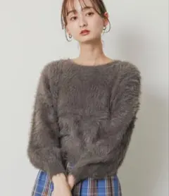 SENSE OF PLACE クルーネックフェザーセーター