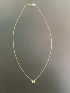 AHKAH バタフライパヴェ ネックレス 18kゴールド　美品