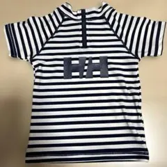HELLY HANSEN ストライプ ハーフジップ ラッシュガード　110センチ
